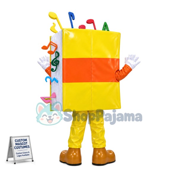 Thick Sheet of Music Score Mascot Costume