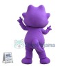 Pleased Purple Triceratops Baby Mascot Costume