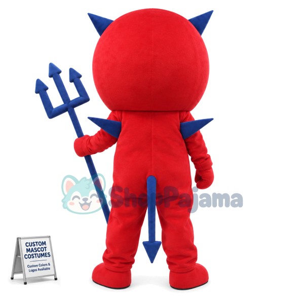 Adult Sharp Ears Red Devil Mascot Costume