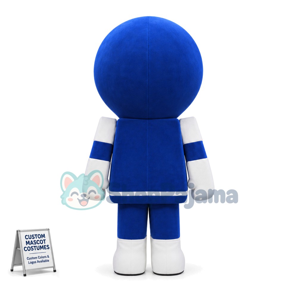 Adult Cartoon Round Face Doll Mascot Costume