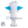 Cartoon Foot With Small Wings Mascot Costume