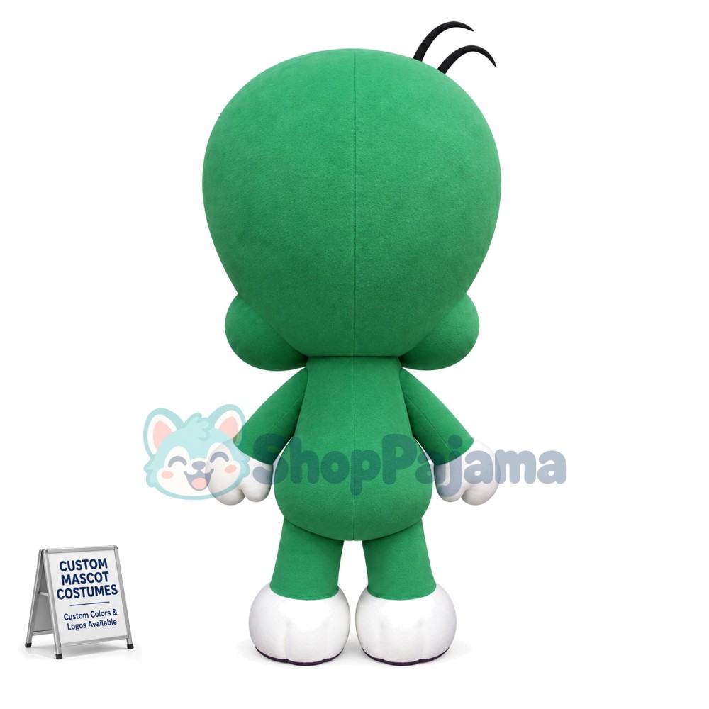 Amiable Green Baby Dragon Mascot Costume