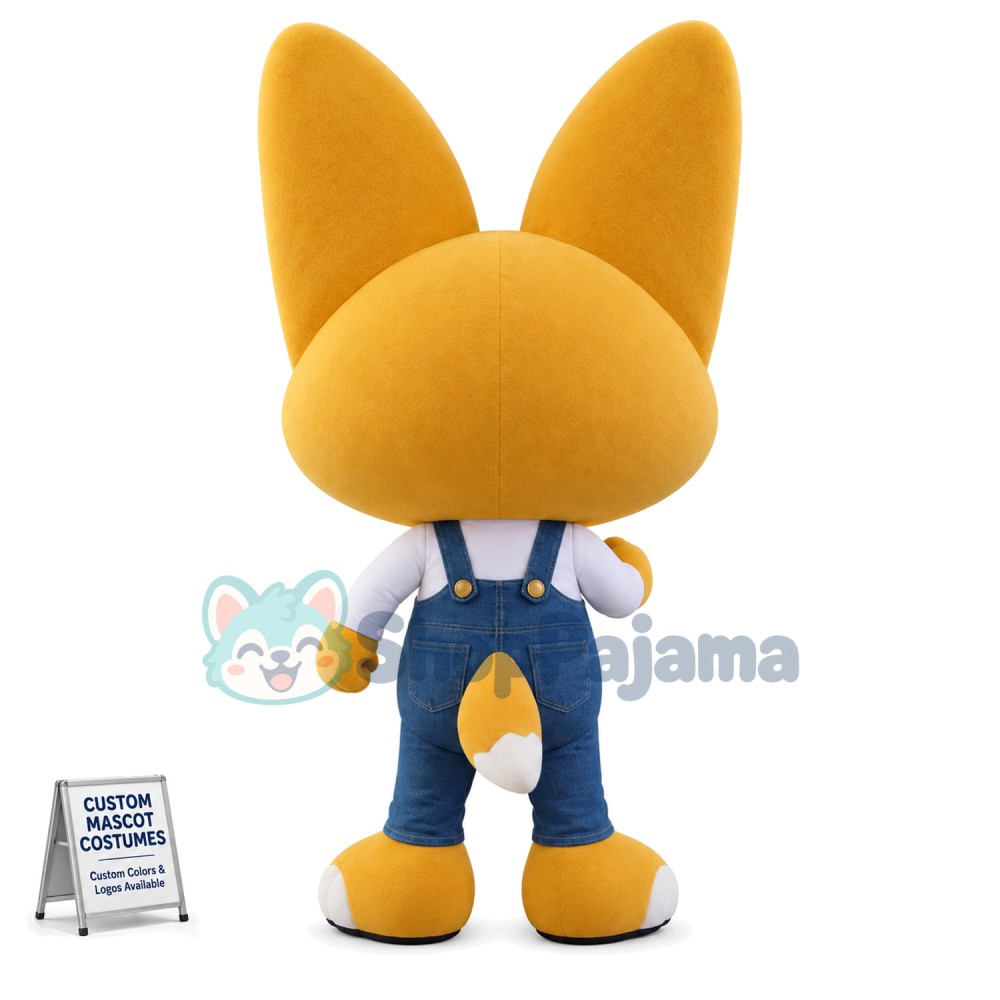 Stubborn Little Fox Eddie Cartoon Mascot Costume