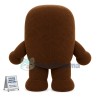 Brown Square Body Domo-kun Mascot Costume