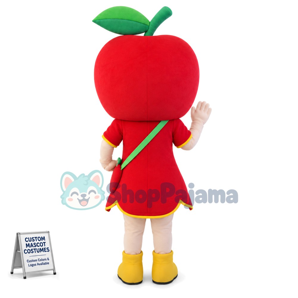 Cartoon Symbol Red Apple Doll Mascot Costume