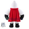 The Muscular White Super Man Mascot Costume