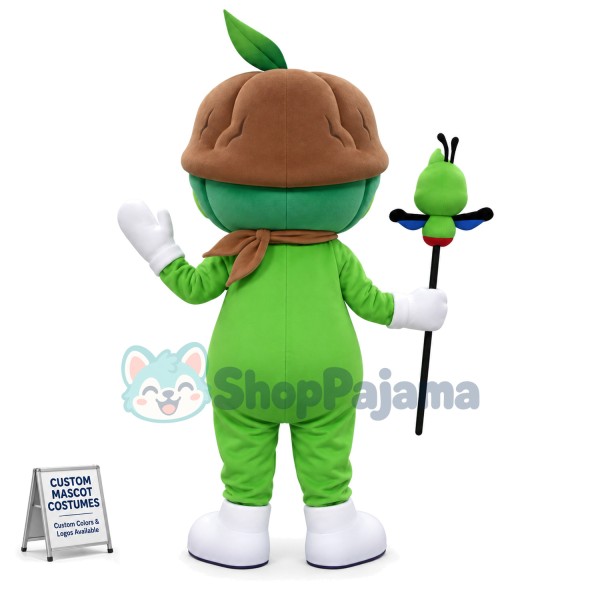 Walnut Boy of Premium Timber Home Mascot Costume