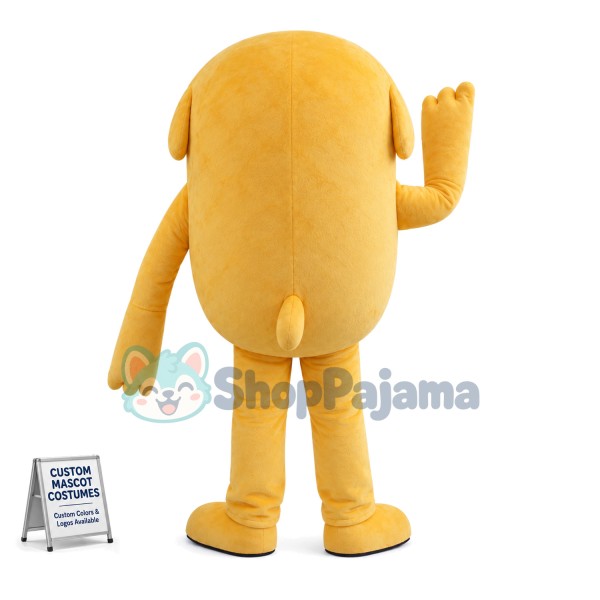 Blind Dog With White Eyeballs Mascot Costume