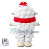 Curly Sheep Wearing Sunglasses Mascot Costume