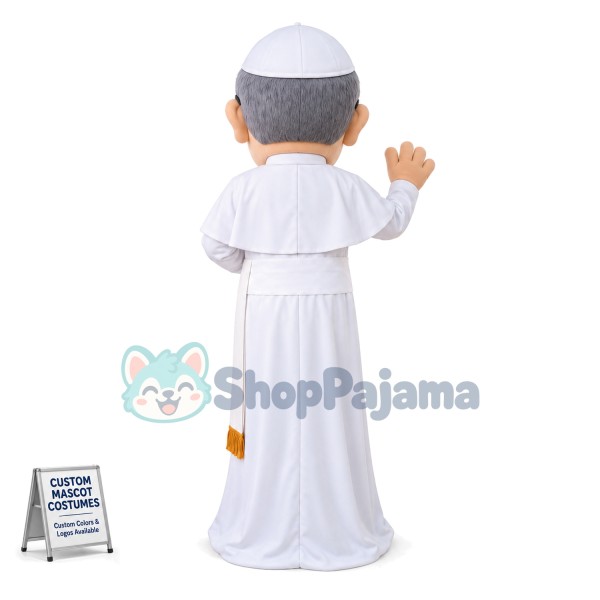 Compassionate Church Old Priest Mascot Costume
