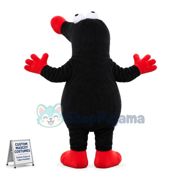 Black Funny Mole Mascot Costume
