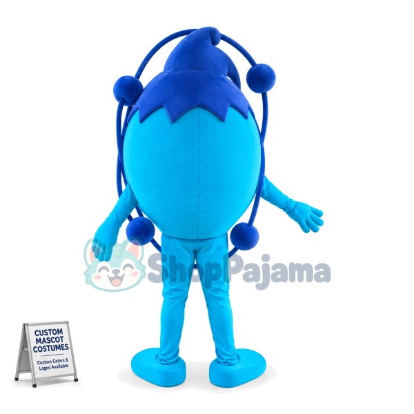 Flat Blue Planetary Model Mascot Costume