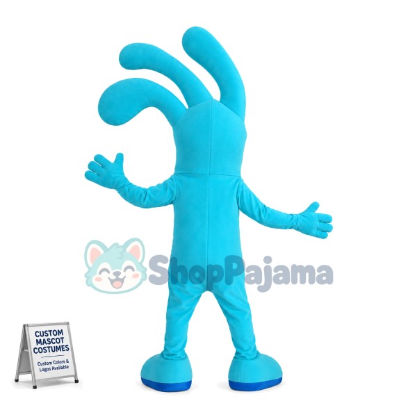 Blue Insulated Glove With Good Elasticity Mascot Costume