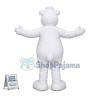 The Polar Bear In Welcome Pose Mascot Costume