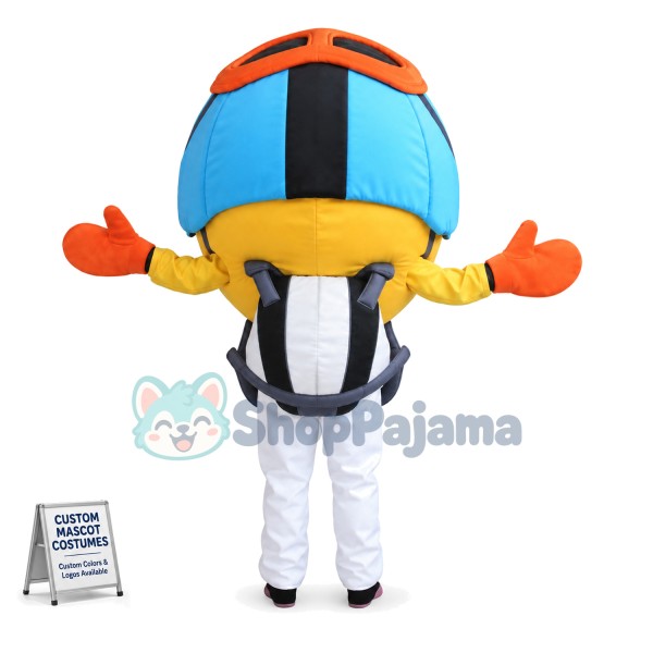 The Smiley Emoji With Sleds Mascot Costume