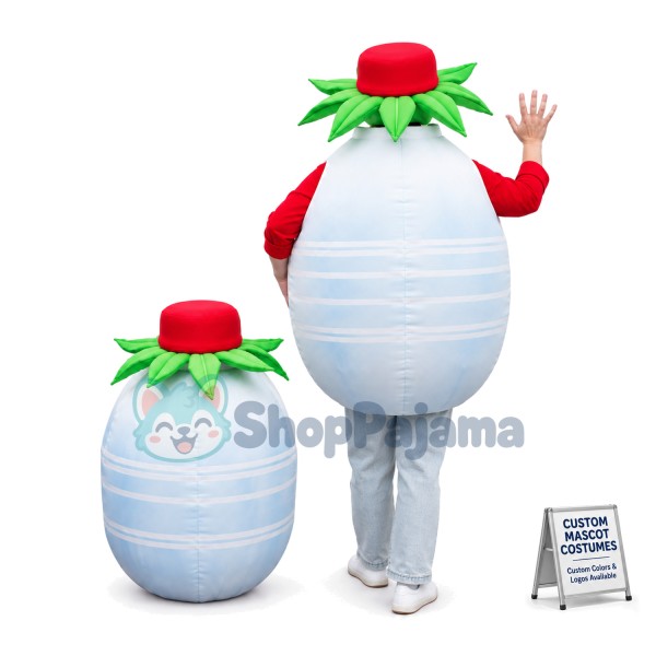 Strawberry-flavored Lactic Acid Bacteria Milk Mascot Costume