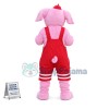 The Secretly Happy Weightlifter Pig Mascot Costume