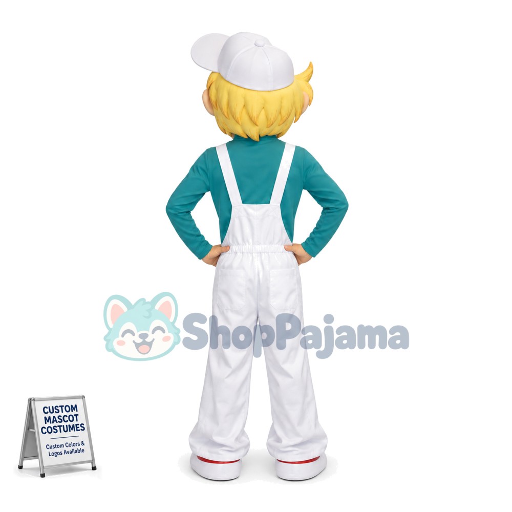 Extroverted Adolescent Blonde Teenager Mascot Costume