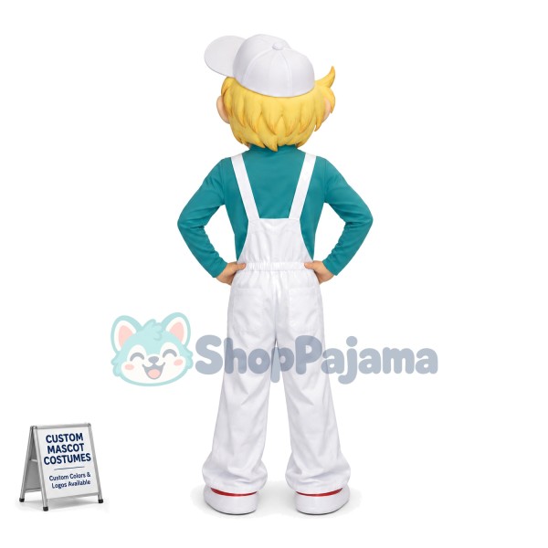 Extroverted Adolescent Blonde Teenager Mascot Costume