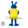 Blue Lazy Bunny In One Piece Mascot Costume