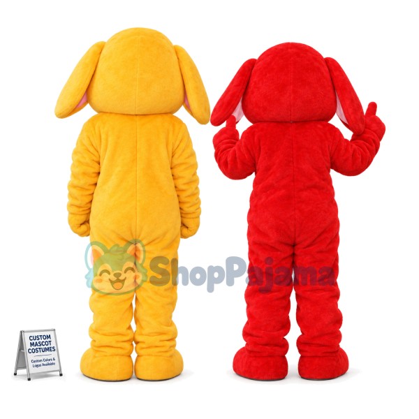 The Plush Elephant Playing Around Mascot Costume