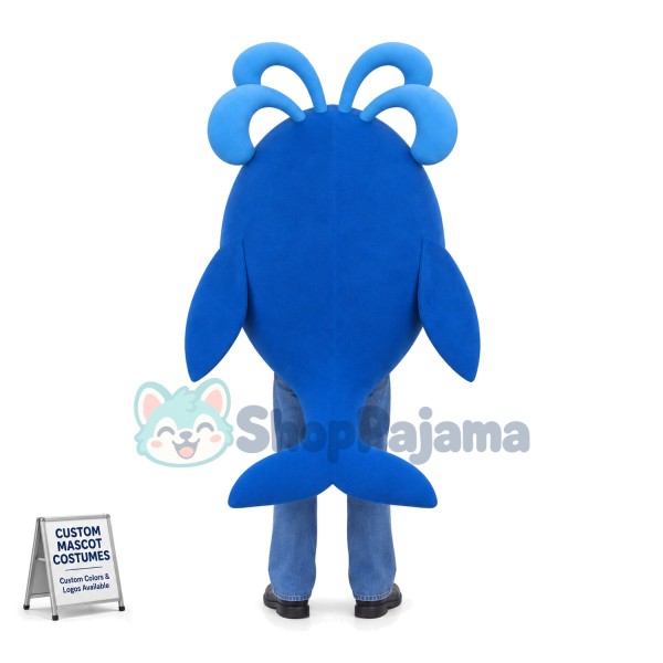 Blue Whale Squirting Water Mascot Costume