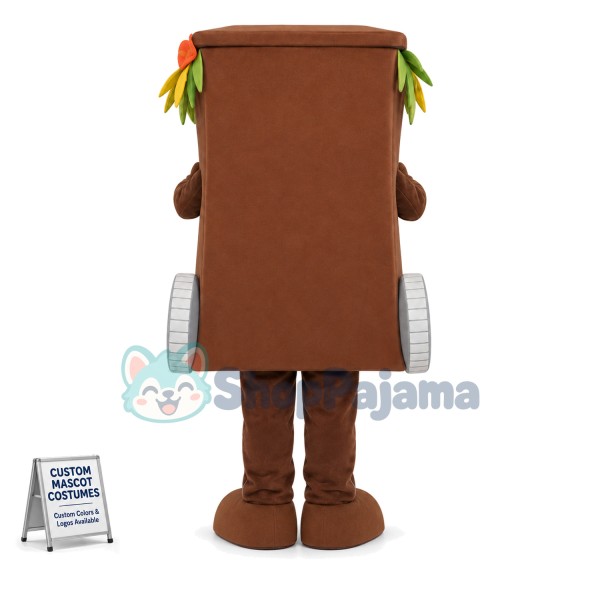 Compound Roller Trash Can Mascot Costume
