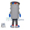 Full Tin Trash Bin Mascot Costume
