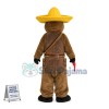 Veteran Gunner Brown Bear Mascot Costume