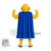 Yellow Superman of Design Studio Mascot Costume