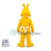 Thoughtful Yellow Dog Waiter Mascot Costume