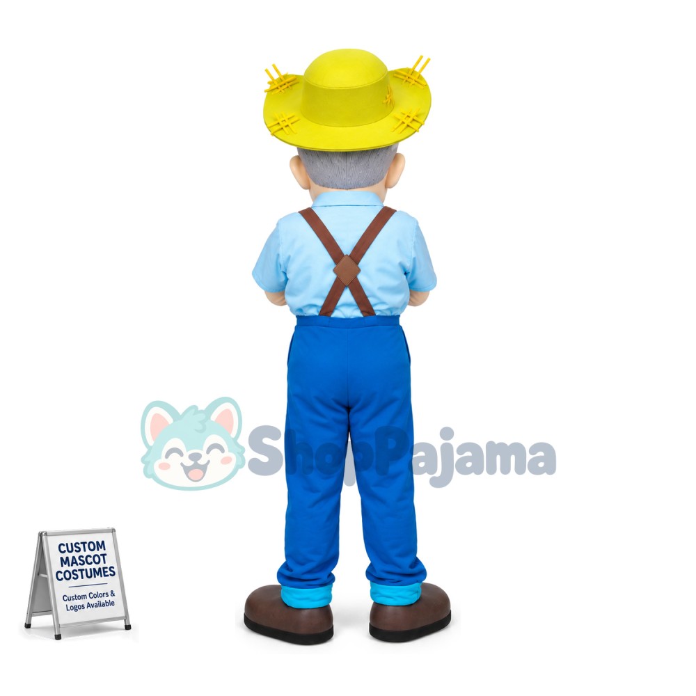 The Harvest Fisherman Grandpa Mascot Costume