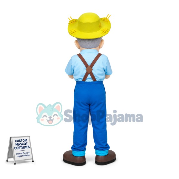 The Harvest Fisherman Grandpa Mascot Costume
