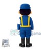 Frontier Guard Sticking to The Post Mascot Costume