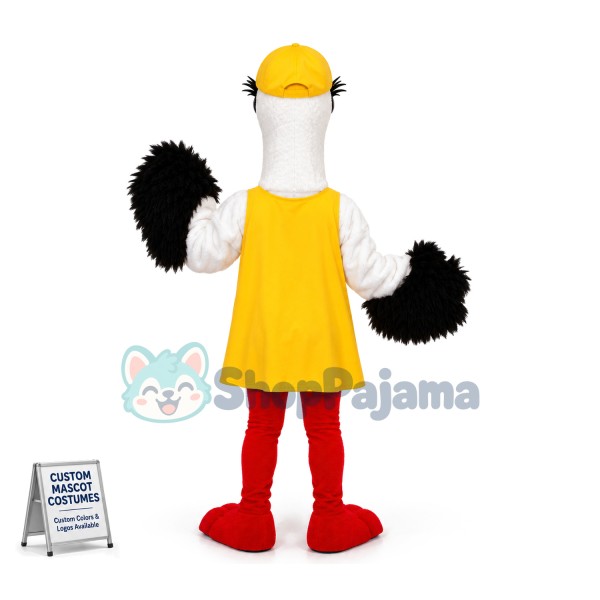 Standing Crane of Protecting Base Mascot Costume