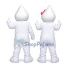 White Pointed Head Hard Doll Mascot Costume