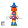 Wizard Girl Mascot Costume for Halloween Party
