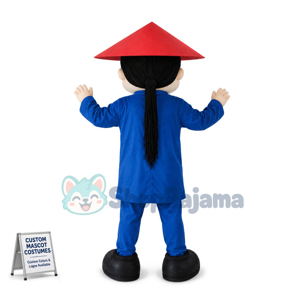 Ancient China Bucktooth Yamen Staff Mascot Costume