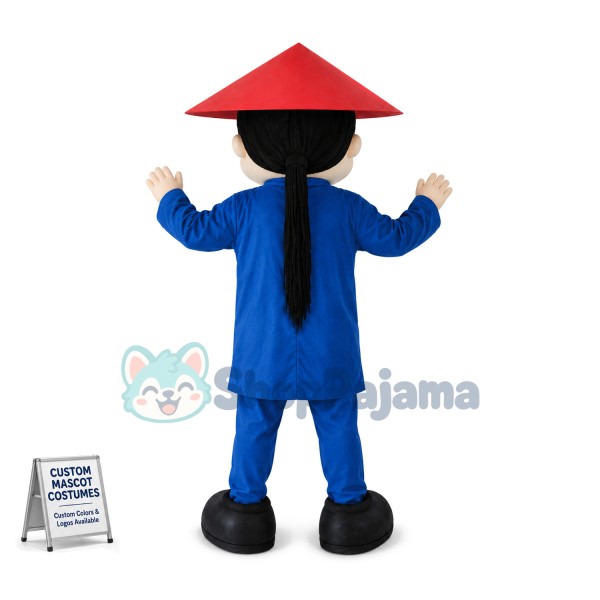Ancient China Bucktooth Yamen Staff Mascot Costume