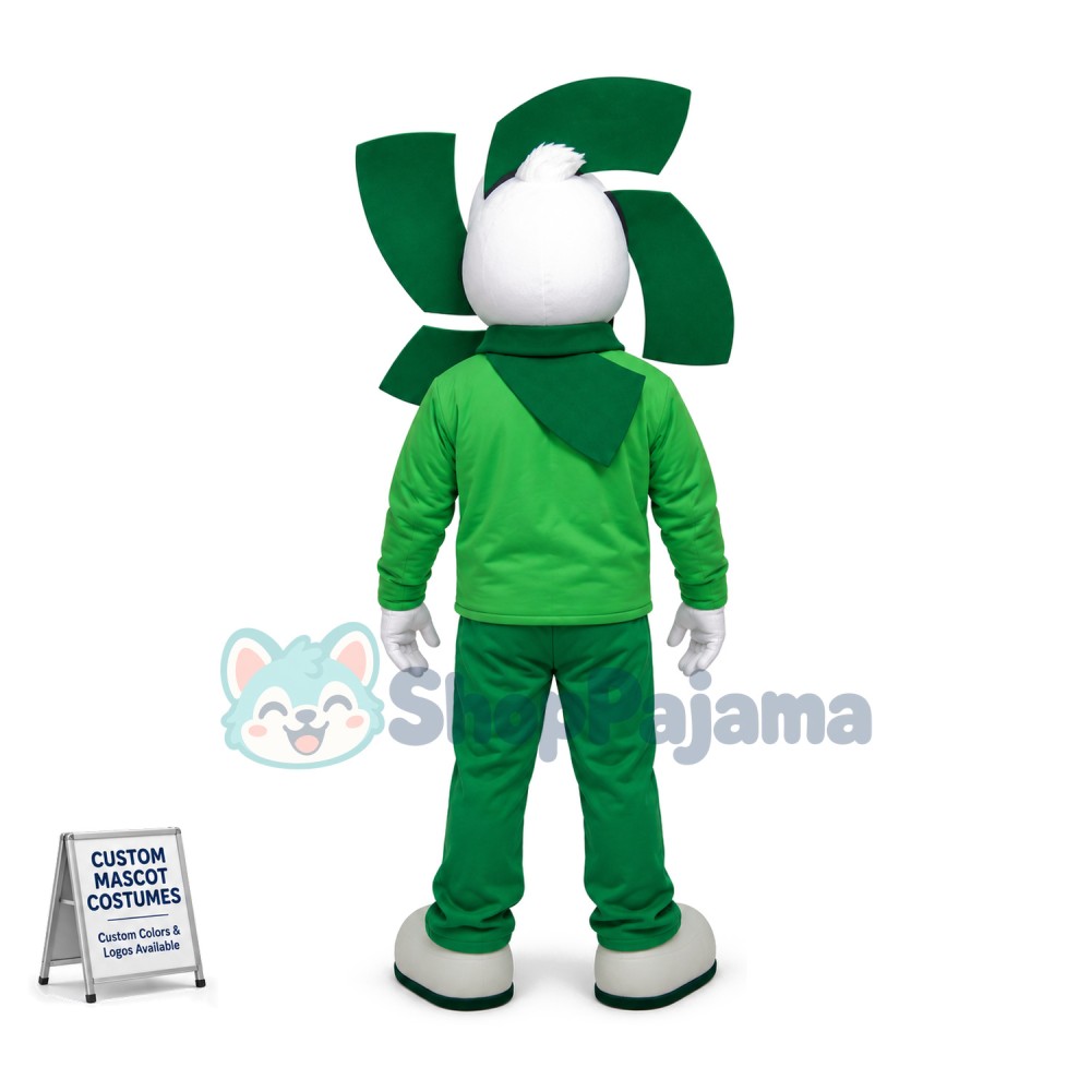 Whole Green The Propeller Doll Mascot Costume