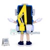 Blue Crane With Telescopic Rod Mascot Costume