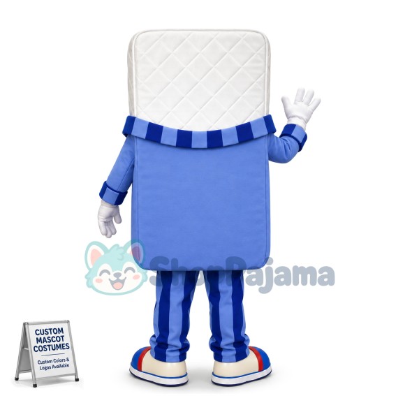Comfortable Mattress Wrapped In pajama Mascot Costume