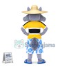 Villager Wolf Wearing Straw Hat Mascot Costume
