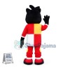 Tired Cat In Full Uniform Mascot Costume