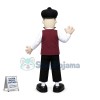 Bearded Pub Waiter Mascot Costume