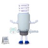 Threaded Energy-saving Bulb Mascot Costume