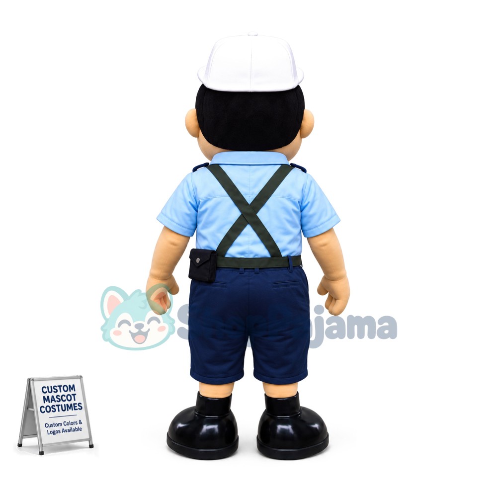 Commanding The Traffic Police Mascot Costume