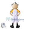 Winking Athlete Doll With Thinning Hair Mascot Costume