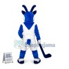 Blue & White Antelope Athlete Mascot Costume