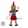 Young Soldier In Armor Mascot Costume